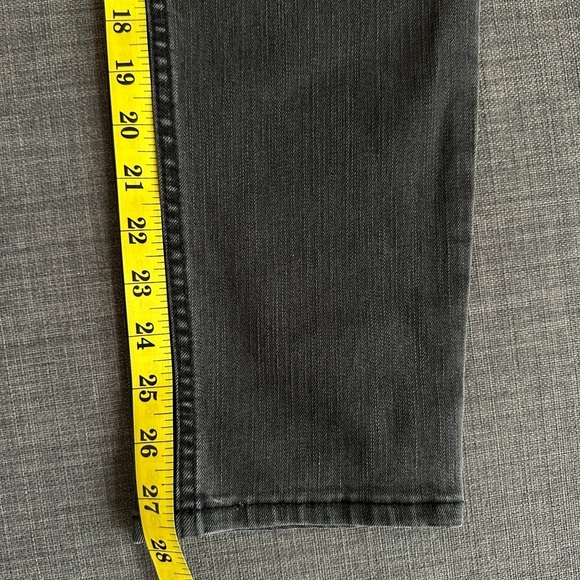 Calvin Klein | Washed Charcoal High-Rise Slim Ankle Jeans | Size 28 - Picture 6 of 7